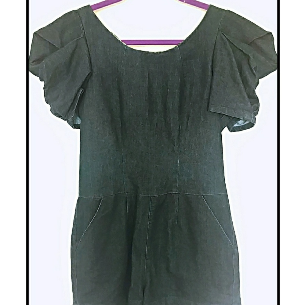 Arden B Denim Romper [M]
